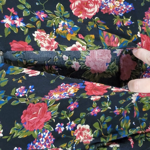 California Moon Rise Bell Sleeve Floral Boho Mini Dress Size M - Picture 9 of 9